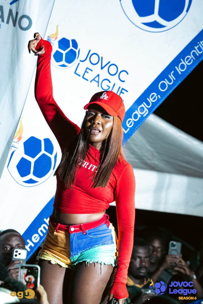 Karole Kasita performing at the Season 6 opener